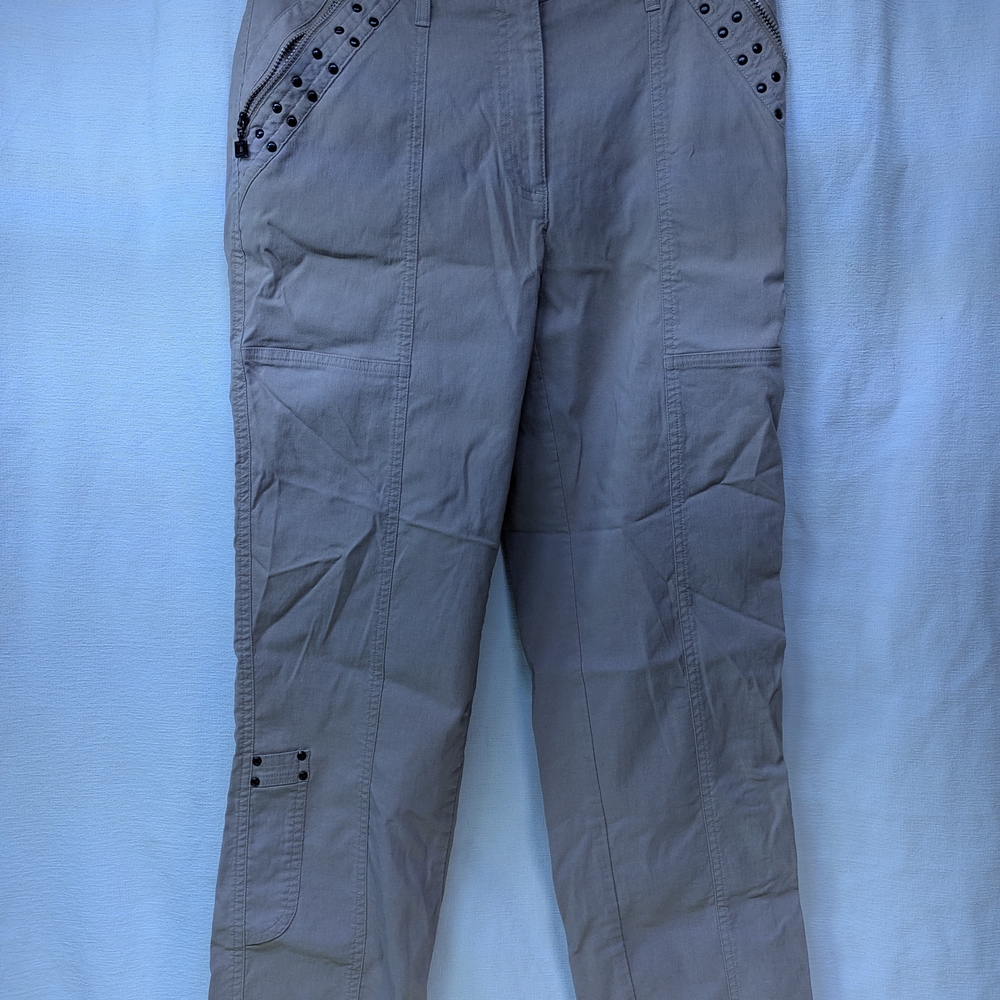 Jaime Sadock Women's Cargo Golf Pants Size 2 Tan/Beige